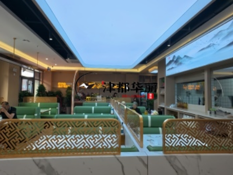 平罗装修公司推荐|平罗预海餐厅设计装修实景落地